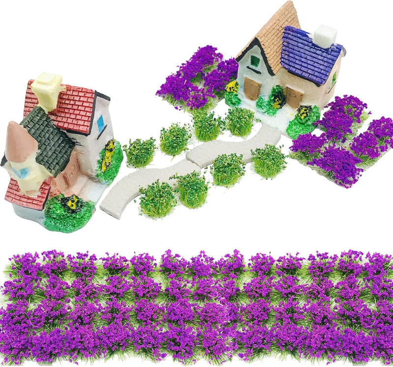 Cayway 11 Stück Flower Grass Tufts Sandtischset, Mixed Bäume Modellbau,Terrain Model Kit für Miniatu