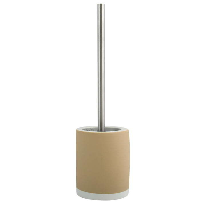 MSV WC Bürste Klobürste Toilettenbürste „Cagliari“ aus Keramik Soft Touch Beige 0 Beige, 0 Beige