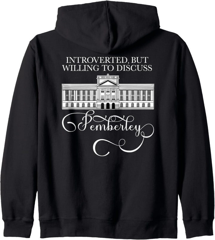 Eingetroffene Aufschrift "Destemberley Austen Meme" auf der Rückseite Kapuzenjacke