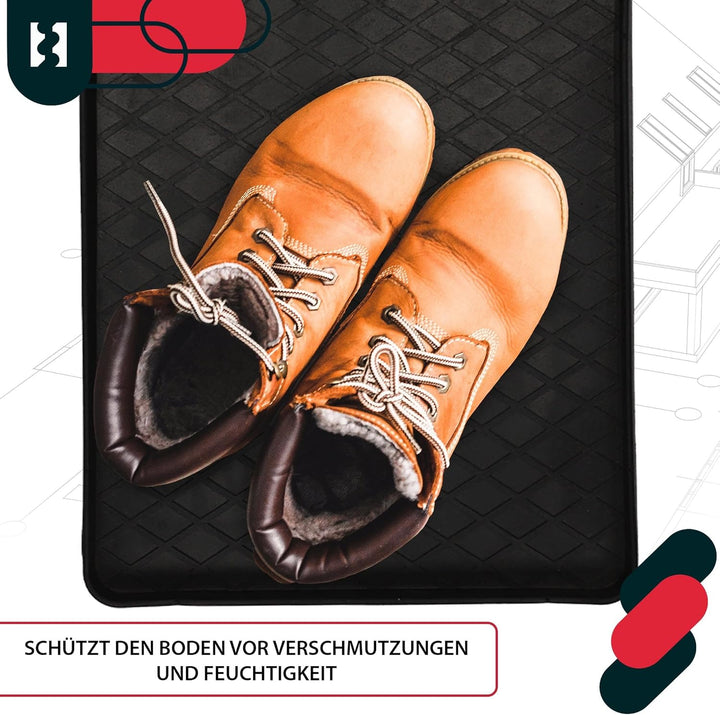 KOTARBAU® 2er Set Schuhabtropfschale - 40 x 80 cm - Abtropfmatte für Schuhe - Schuhablage für Herbst