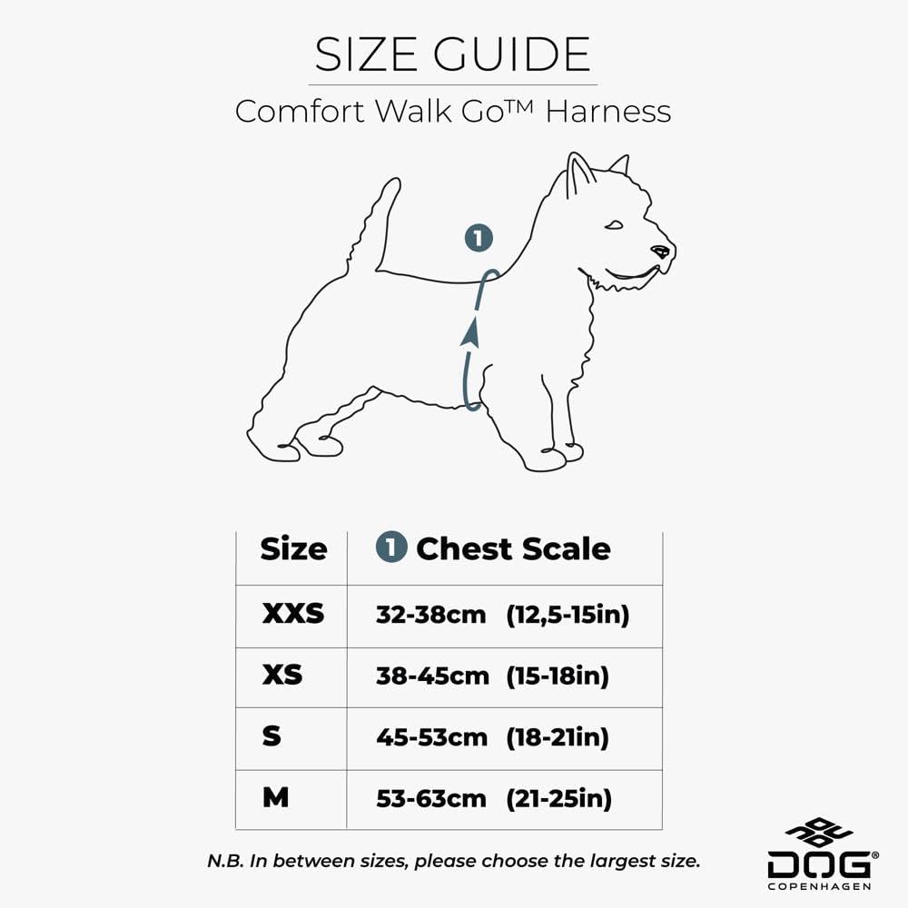 DOG Copenhagen Comfort Walk Go Hundegeschirr, Ocean Blue (Blau), Grösse XXS Ocean Blue | Blau XXS, O