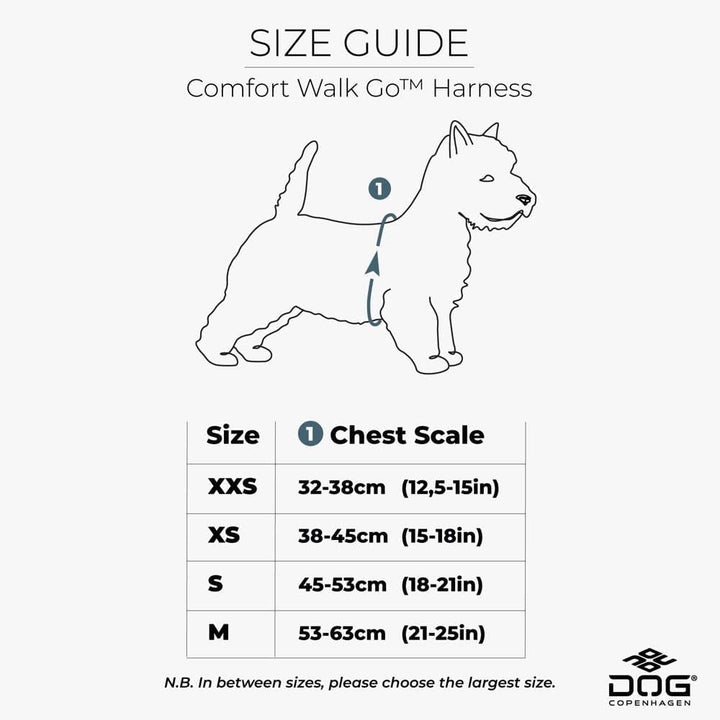 DOG Copenhagen Comfort Walk Go Hundegeschirr, Ocean Blue (Blau), Grösse XXS Ocean Blue | Blau XXS, O
