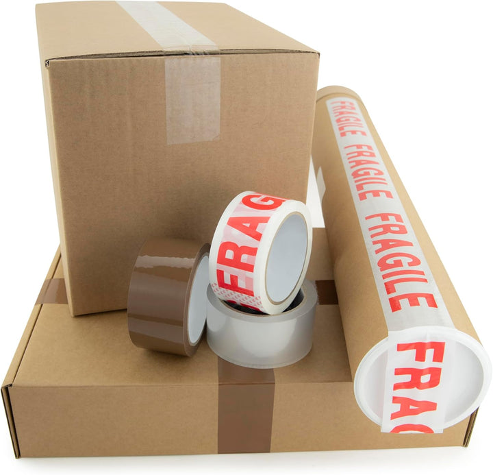 Rapesco 1682 Germ-Savvy Antibakteriell 960 Klebeband-Handabroller mit 5 „Fragile“ Packbänder Spender