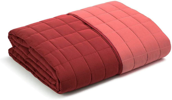 Caleffi - Tagesdecke, gesteppt, modern, einfarbig, für französisches Bett, Koralle Una piazza e mezz