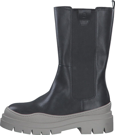 s.Oliver Damen 5-5-25432-29 Chelsea-Stiefel 37 EU Black Lt Grey, 37 EU Black Lt Grey