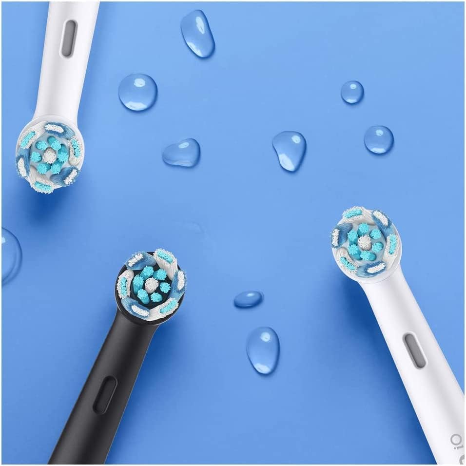 Oral-B iO 6 Elektrische Zahnbürsten, Bluetooth, Weiss und Rosa, 2 Griffe mit schwarzem und weissem D