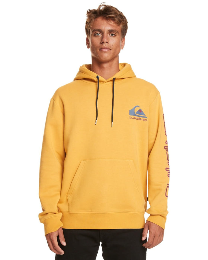Quiksilver Herren Omni Logo Hood Sweatshirt (1er Pack) XS Mustard, XS Mustard