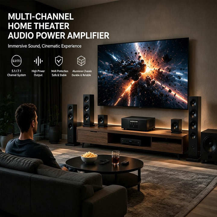 3eAudio PAM154 Multikanal-Endstufe – 4-Kanal Verstärker mit 150W pro Kanal, GaN-Netzteil, PFFB-Techn