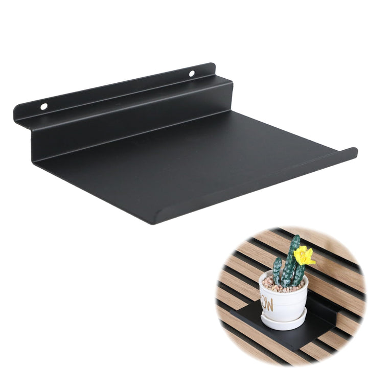 Regal für Akustikpaneele, 40×15cm Slatwall Regale Metall Schwebende Wandregale Akustikpaneele Ablage