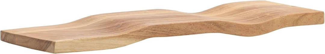 FineBuy Wandregal Akazie Massivholz 60cm - Schwebendes Design Regal für die Wand Holz massiv - Hänge