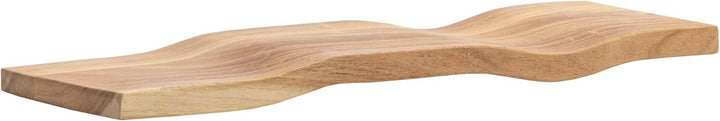 FineBuy Wandregal Akazie Massivholz 60cm - Schwebendes Design Regal für die Wand Holz massiv - Hänge