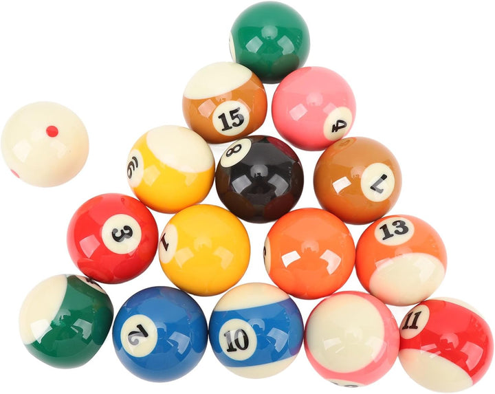 Billardkugeln Set, 16 Stück 5,72 cm Billiard Kugeln Set Harz Billardkugel Komplett Satz für Amerikan