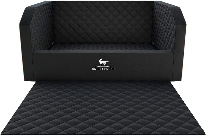 Knuffelwuff Cargo Hundebox Auto Kofferraum Schutz Hundetransportbox Transportbox Hund Schwarz 100 x