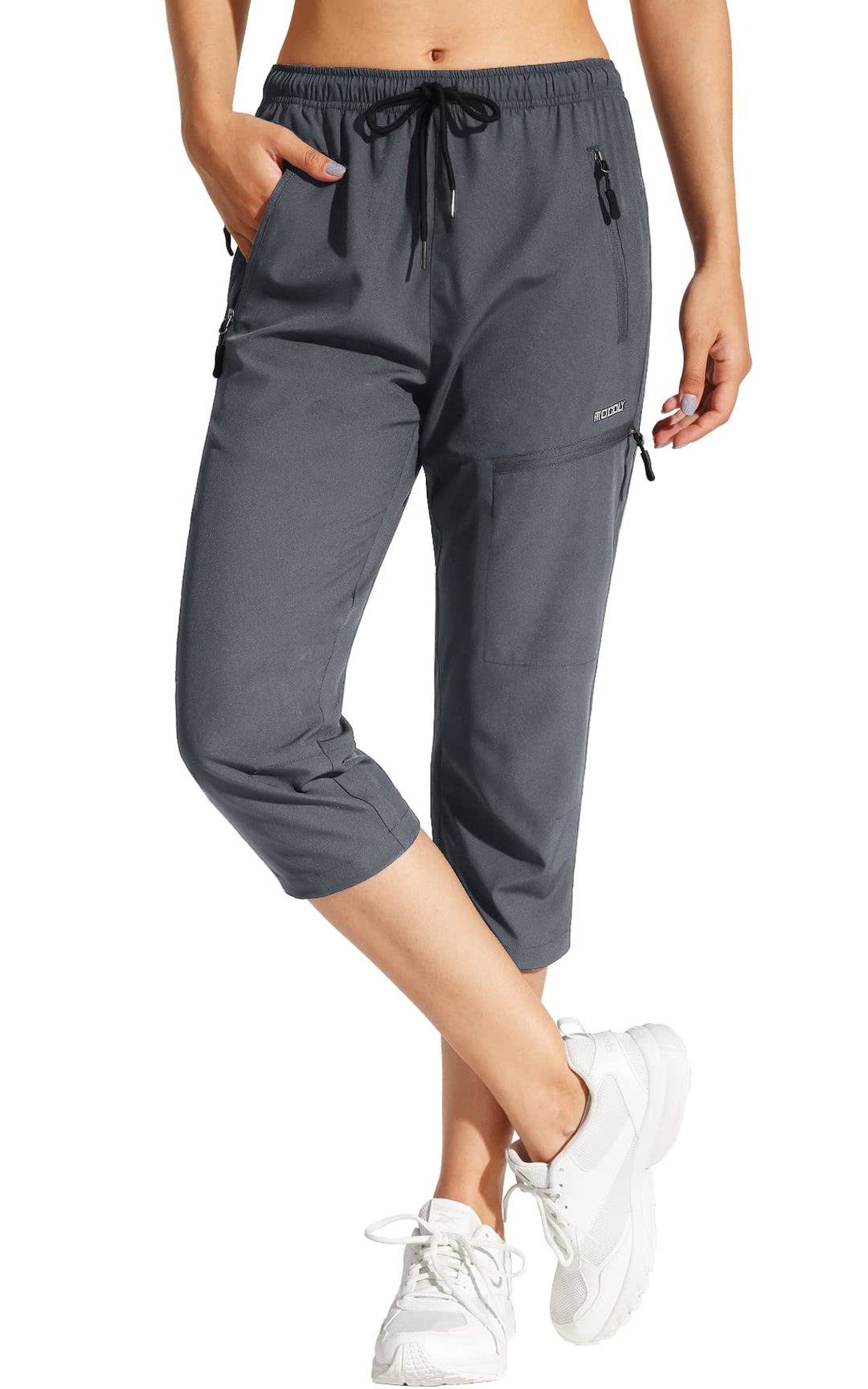 MOCOLY Damen Wanderhose Cargohose Wasserdicht Elastische Outdoorhose Cargo Jogginghose Trekkinghose