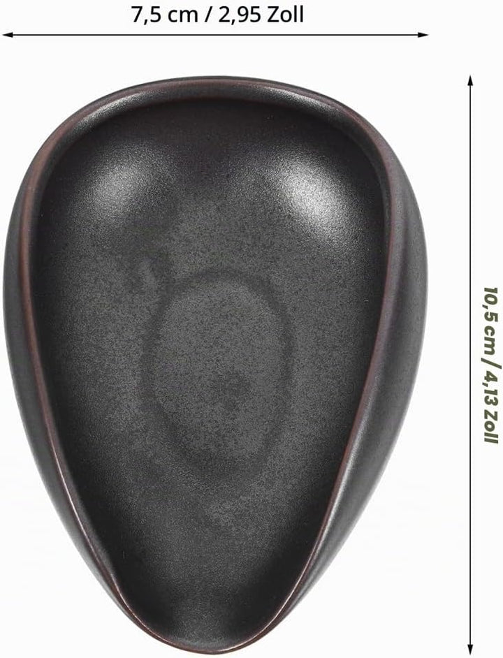 Cabilock Keramik Kaffeebohnenschale 10.5X7.5X3.5Cm Wiegeschale Für Kaffeebohnen Und Kaffeepulver Dos