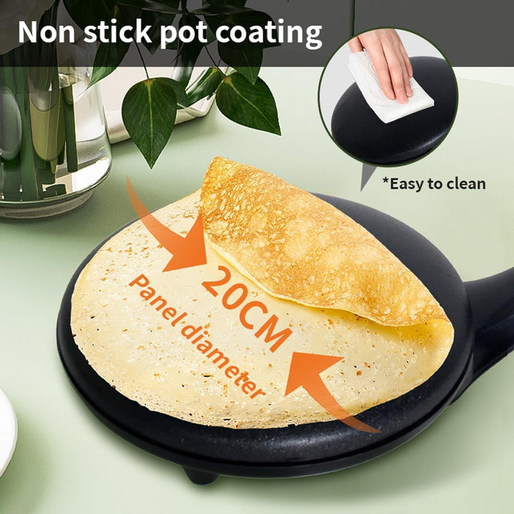 SOKANY Crepes Maker, Elektrischer Crêpes-Maker mit Cool-Touch-Griff, Antihaftbeschichtung, Temperatu