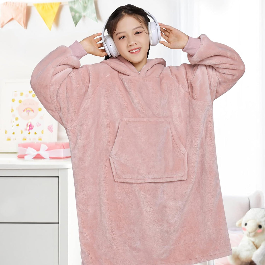 Waitu Tragbare Decke Sweatshirt für Damen und Herren, super warm und gemütlich, grosse Decke, Hoodie