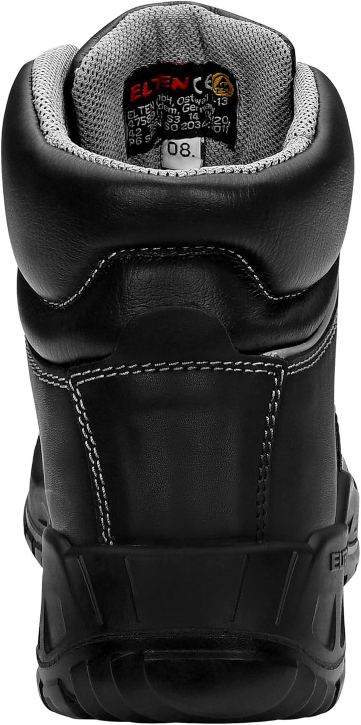 ELTEN Sicherheitsschuhe LAURENZO Rubber Mid ESD S3, Damen und Herren, Leder, Stahlkappe, leicht, rob