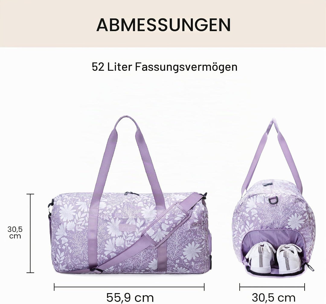 Jadyn Unisex-Erwachsene Weekender Gepäck-Handgepäck L Dusty Lavendel, L Dusty Lavendel