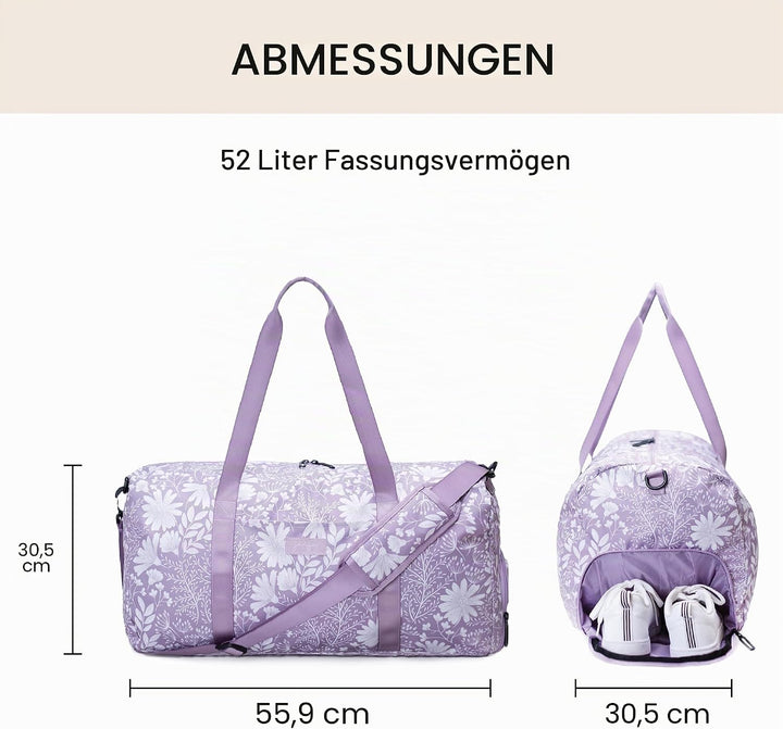 Jadyn Unisex-Erwachsene Weekender Gepäck-Handgepäck L Dusty Lavendel, L Dusty Lavendel