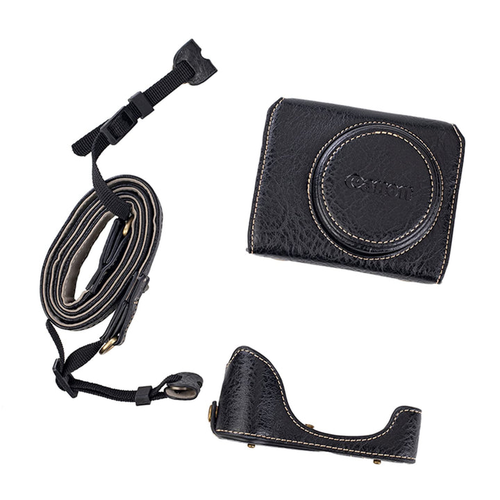 Rieibi G7 X G7X II G7X III Hülle, Vintage Leder Kameratasche für Canon PowerShot G7X G7X Mark II G7X