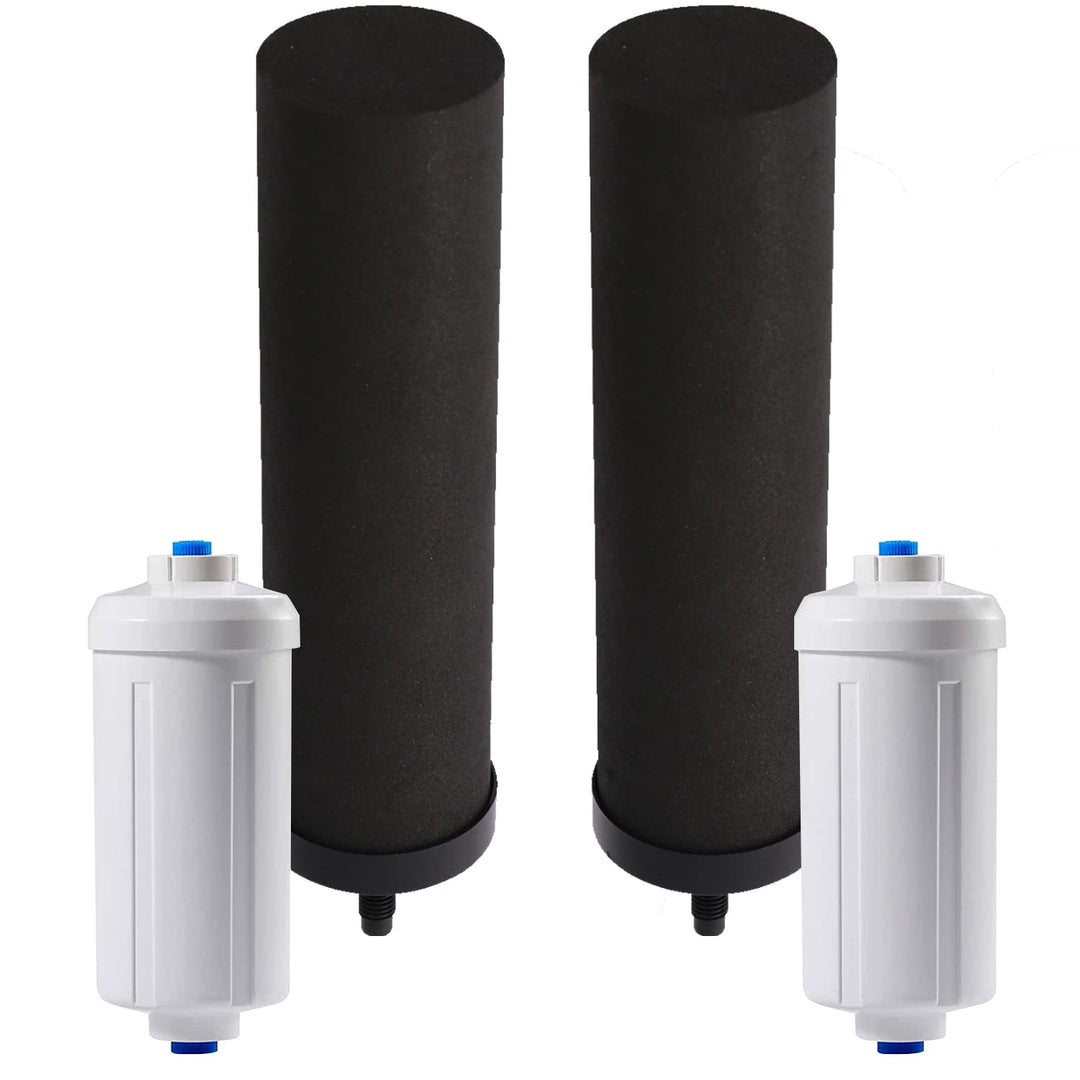 HUINING Schwarze Wasserfilter und Fluorid-Wasserfilter für Wasseraufbereitungseinheit, Ersatz-Wasser