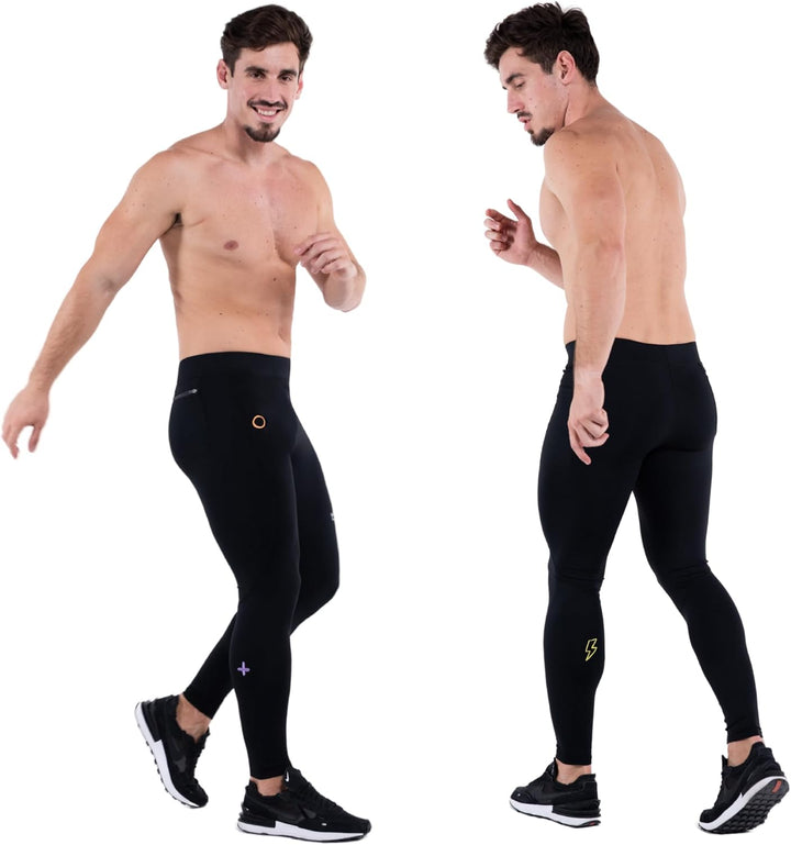 Kapow Meggings Performance PRO: Lange Sportleggings für Herren mit Kompression – Perfekt für Laufen,