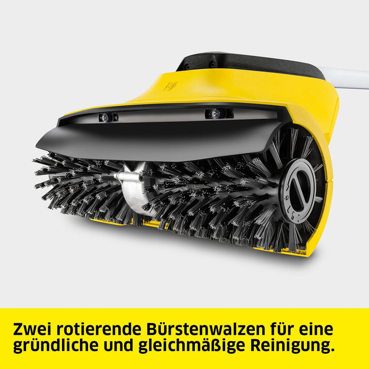 Kärcher Terrassenreiniger PCL 4 (Druck: 10 bar, 2 Bürstenwalzen für Holzoberflächen, 2 Wasserdüsen,