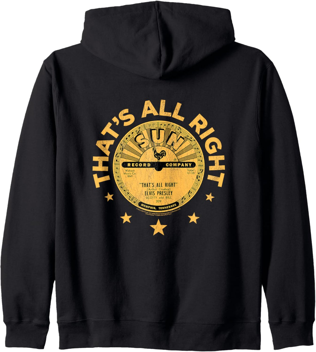 Sun Records Elvis Presley Thats All Right Kapuzenjacke