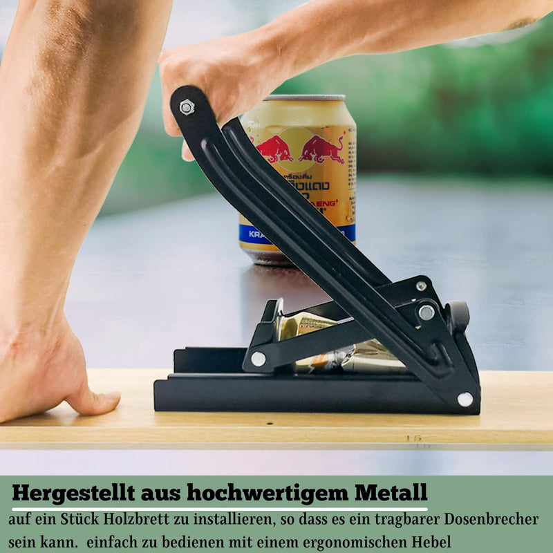 MinliGUY Dosenpresse für Grosse Dosen, Metall Dosenquetscher Recycling Werkzeug für Aluminium-Geträn