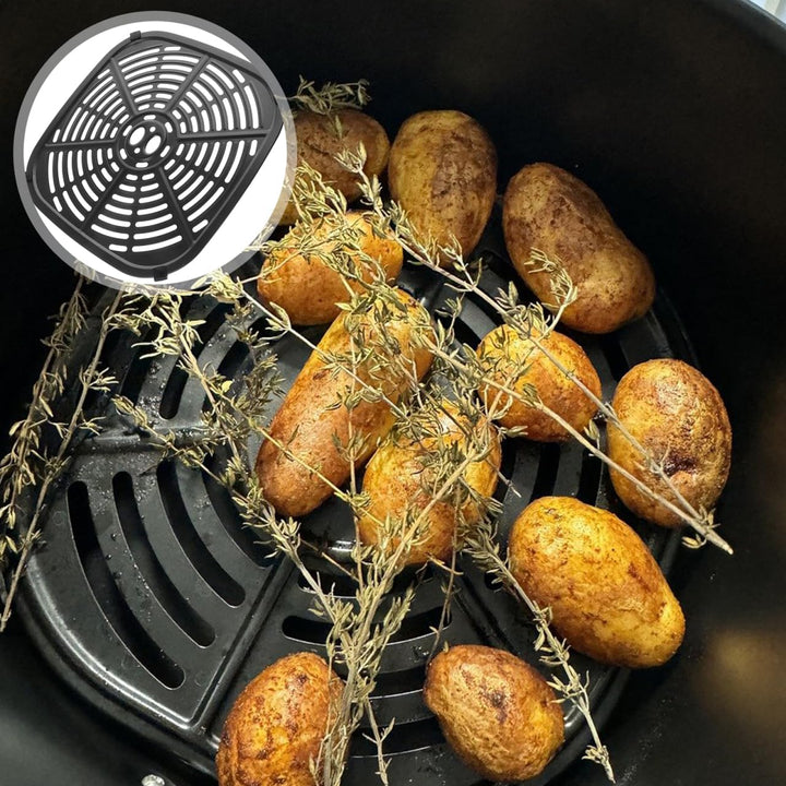 HeissLuftfritteuse ZubehöR Quadratische Grillpfanne 22.5 Cm Antihaftbeschichtete Crisper-Platte Ersa