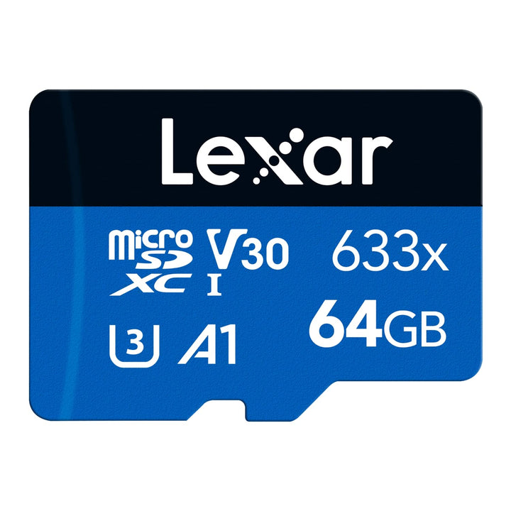 Lexar 64GB Micro SD Karte, microSDXC UHS-I Karte ohne SD-Adapter, Bis zu 100 MB/s Lesen, Speicherkar
