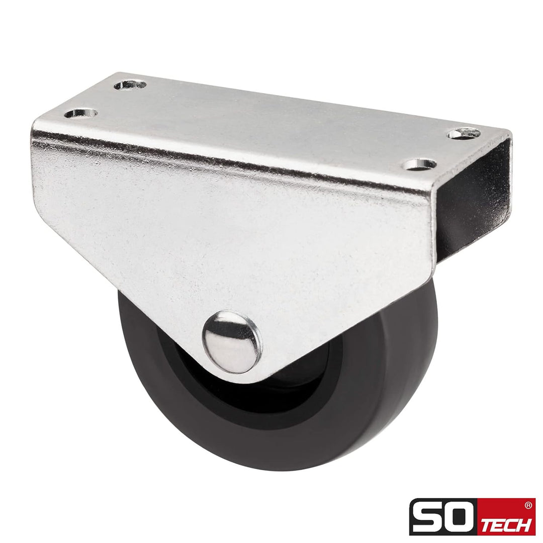 Sotech 20er Set Kastenrolle PASSAU (Ø 50 mm, für Unterbaumontage, dunkelgrau) Transportbockrolle, le