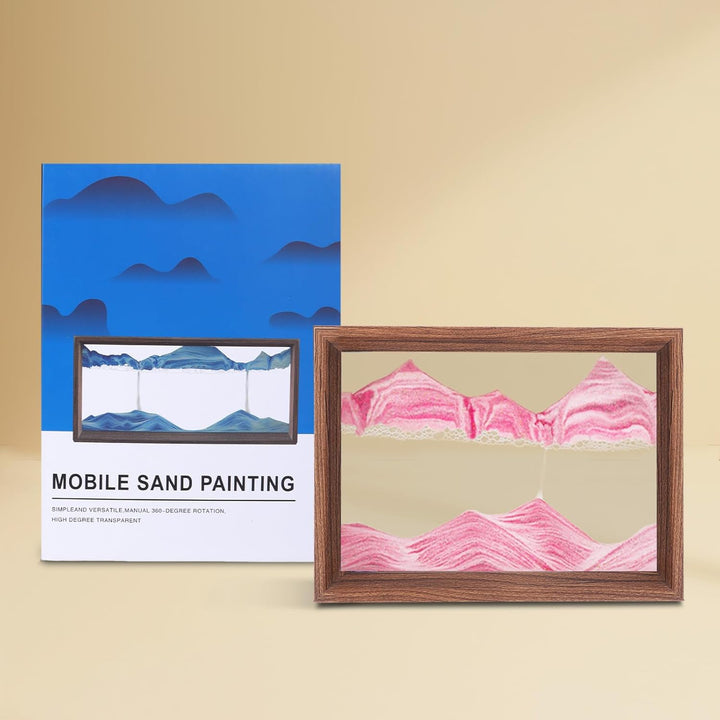 AzureLeap Sandbilder zum Drehen 3D Sandscape die Sandkunst in Tiefsee Fliessende Sandmalerei Sandbil