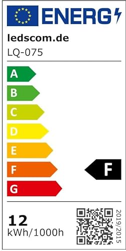 ledscom.de LED Gartenstrahler FLIN, wetterfest, IP66, Stecker, 11,5 W, 837lm, warmweiss, 10 Stk.