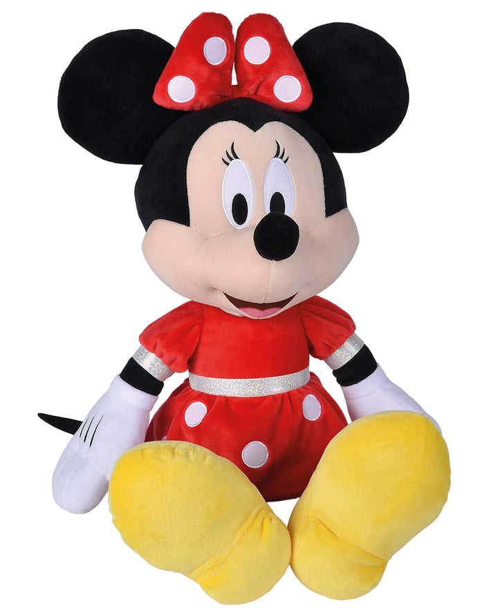 Simba 6315870232PRO - Disney Minnie Mouse, 60cm Plüschtier im roten Kleid, Kuscheltier, Micky Maus,