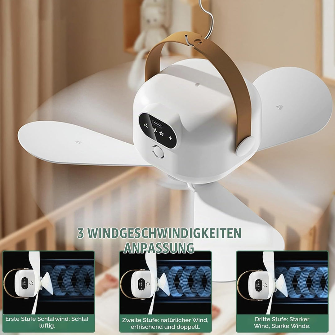 Campingventilator Tragbarer: Camping Ventilator mit Licht, Camping Licht LED Campinglampe, Wiederauf