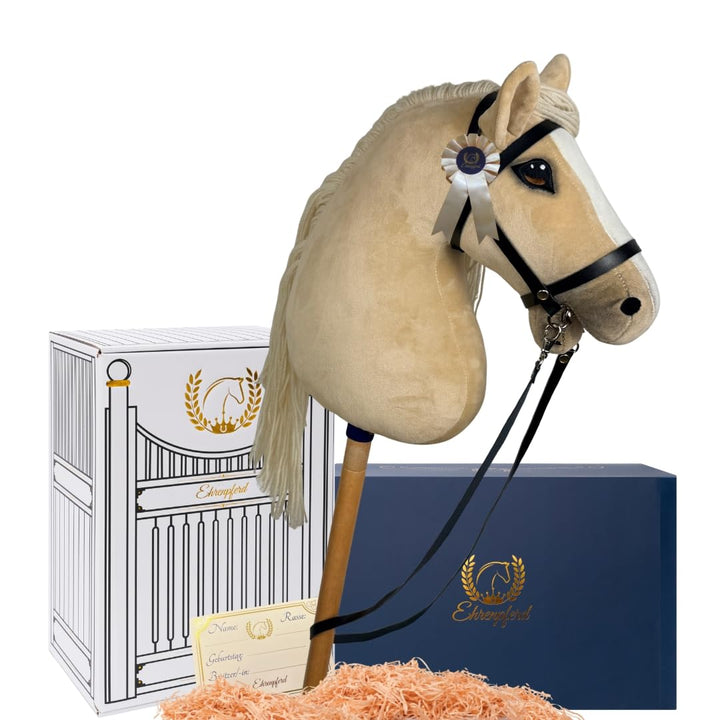 Hobby Horse Pferd -A3- Premium Steckenpferd mit Zubehör für Hobby Horsing: Pferde Spielzeug Set mit