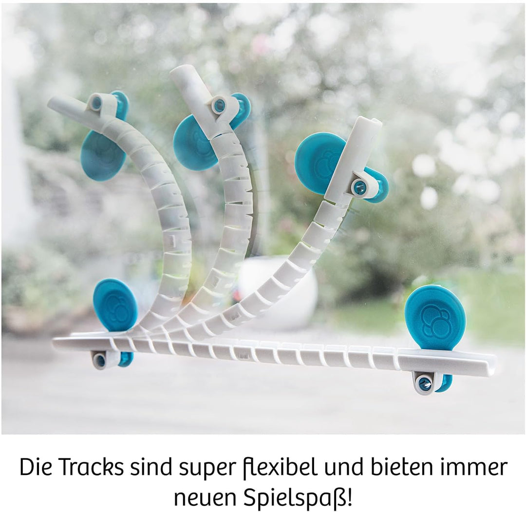 KOSMOS 617288 Gecko Run - Starter-Set, Starter Set, Erweiterbare Kugelbahn für Kinder, Vertikale Kug