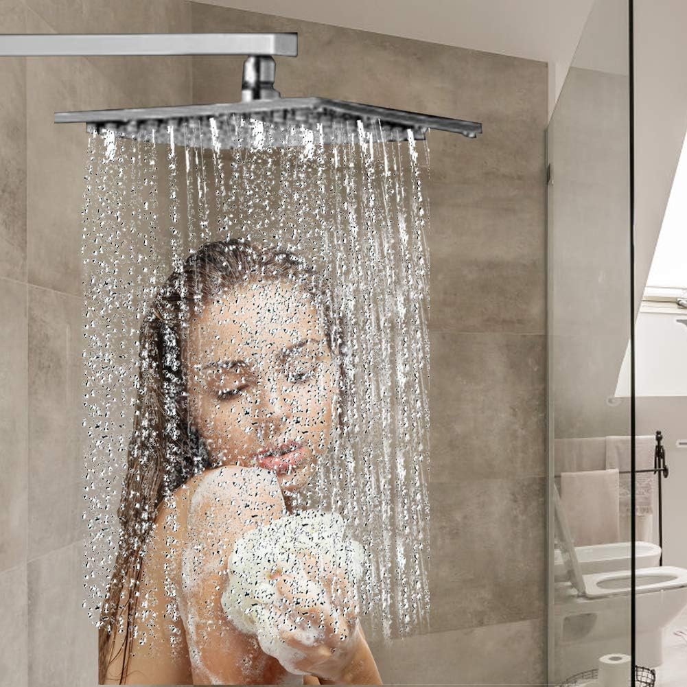 13.8 inch Duscharm mit Flansch quadratische an der Wand befestigte örtlich festgelegte Regen Duschko