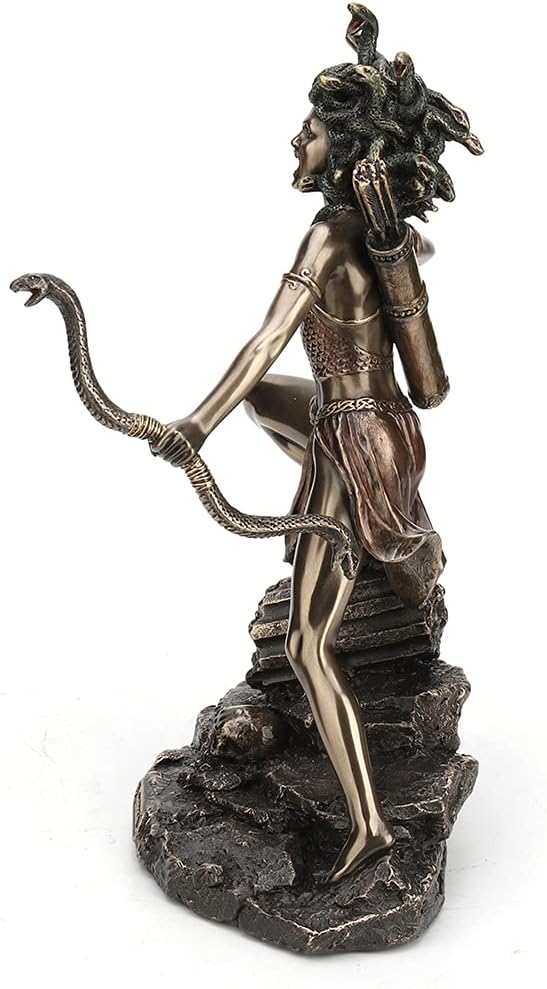 Veronese Design 21,6 cm hohe zweibeinige Jägerin Medusa Archary Haltung Bogen und Pfeil griechische