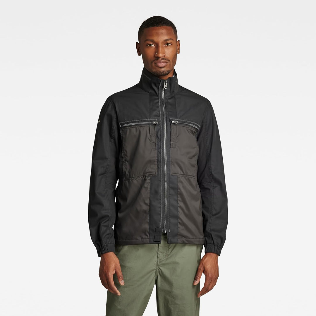 G-Star RAW Herren Unisex Fabric Mix Overshirts S Schwarz (Dk Black D20160-a790-6484), S Schwarz (Dk