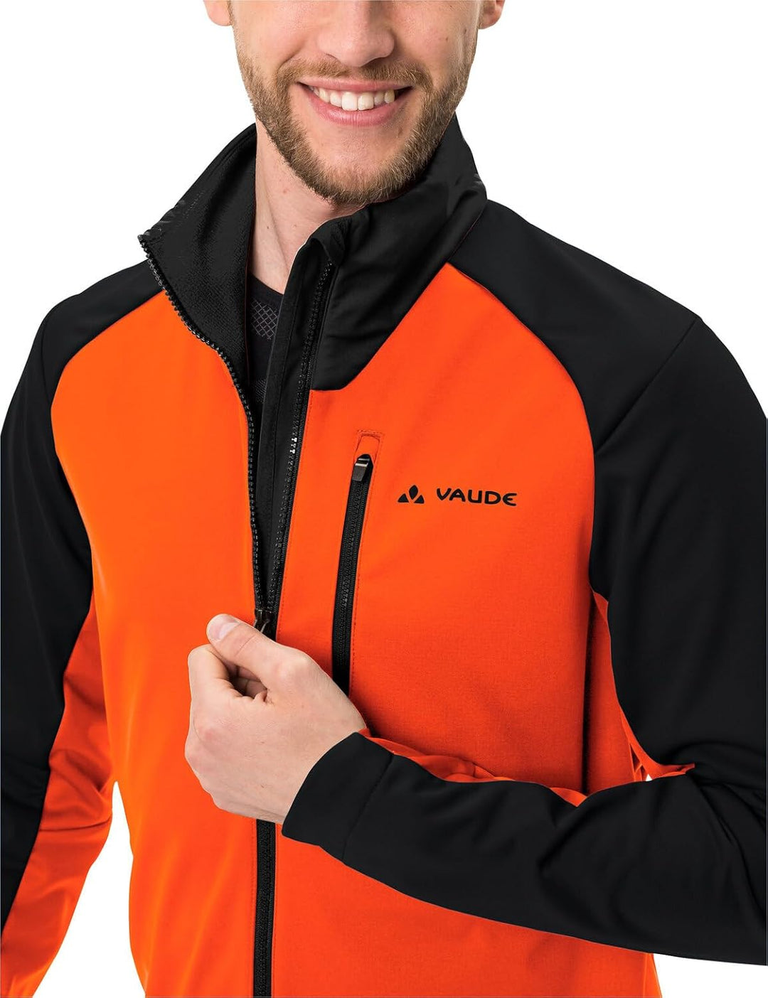 VAUDE Men's Posta Softshell Jacket VI - Softshelljacke Herren - Radjacke M neon orange, M neon orang