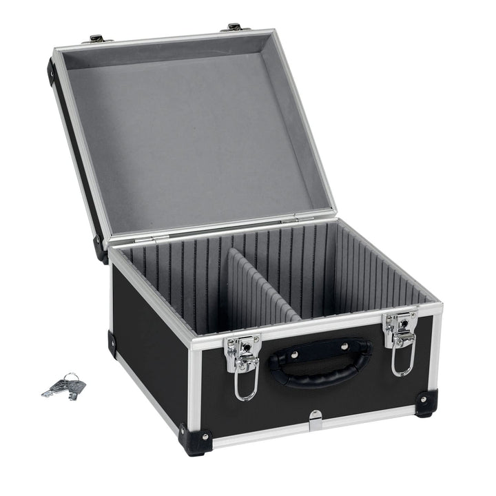 CD Koffer für 40 Standard CD Cases - 29,5 x 29 x 18,5 cm - Schwarz 40 CD's schwarz, 40 CD's schwarz
