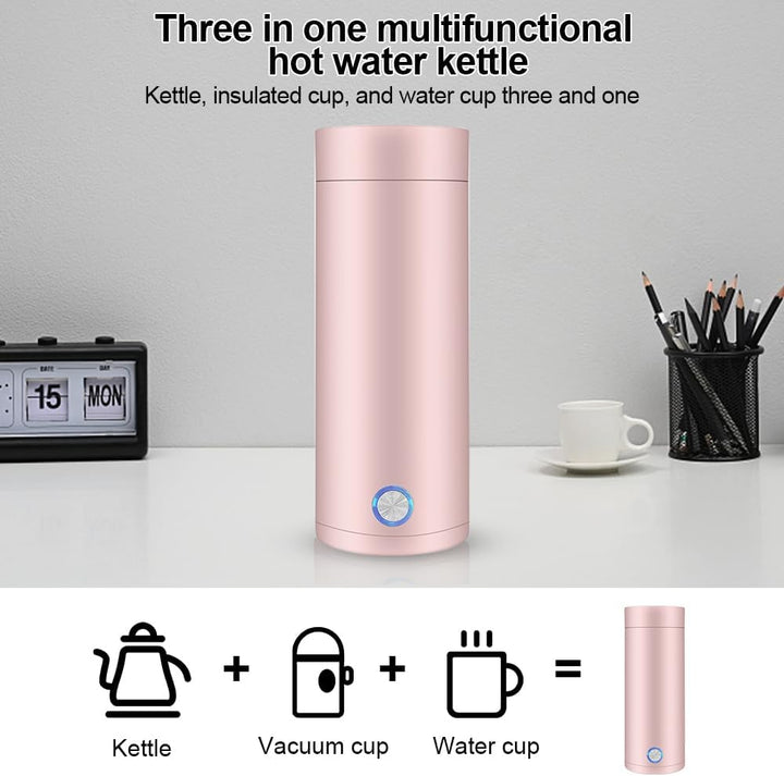 3-in-1 Tragbarer Wasserkocher aus 304 Edelstahl - 5 Minutes Quick Cooking für Kaffee und Teezubereit