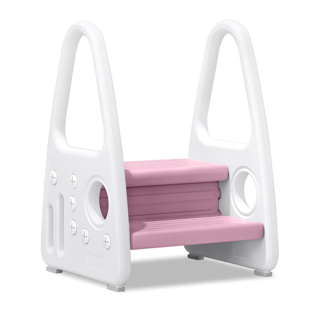 NAIZY Tritthocker Kinder 2-Stufen Lernturm Hocker Kinder HDPE Kinder-Trittschemel Doppeltritthocker