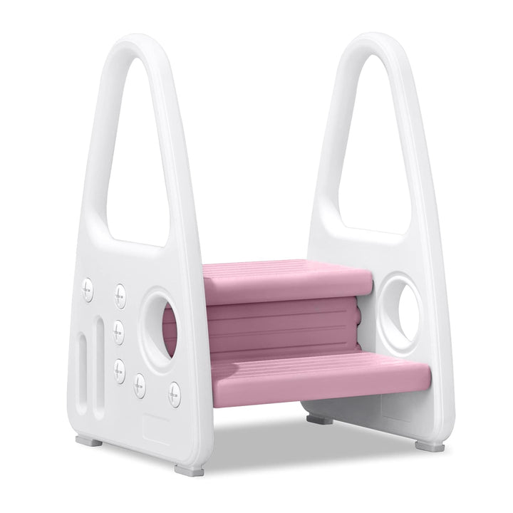 NAIZY Tritthocker Kinder 2-Stufen Lernturm Hocker Kinder HDPE Kinder-Trittschemel Doppeltritthocker