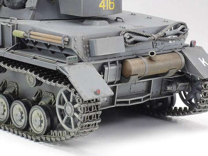 TAMIYA 35374-000 1:35 Deutscher Panzerkampfwagen IV Ausführung F L24/75mm, Modellbausatz, Plastikbau