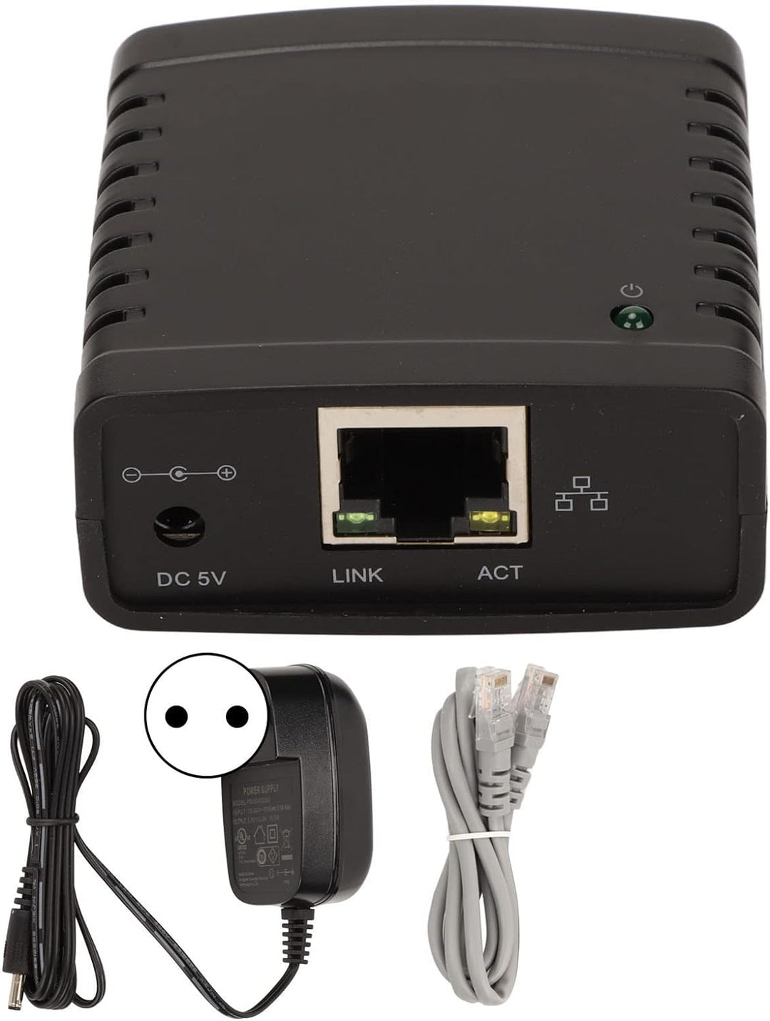 Zunate USB Druckserver, 10 Mbit/S 100 Mbit/S Standard RJ45 LAN Anschluss, USB Ethernet Erweiterungsa
