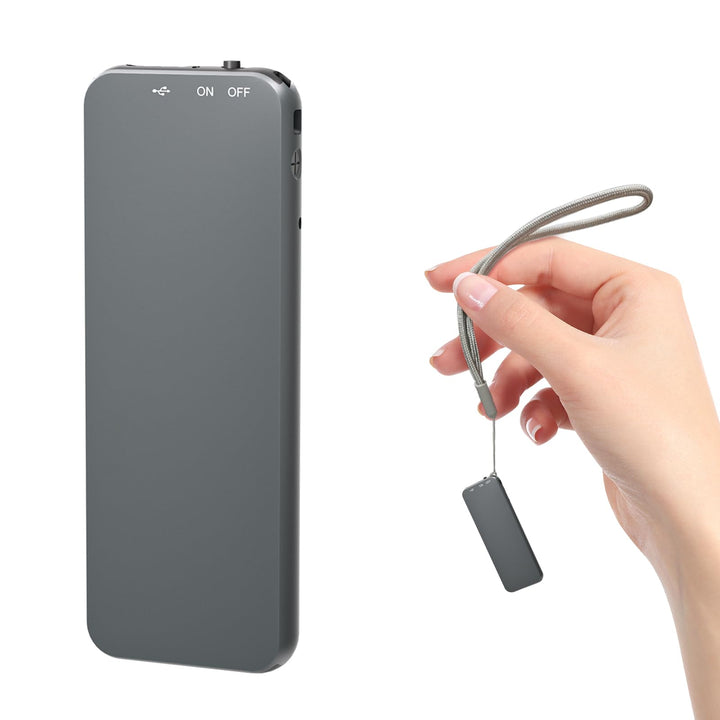 64GB Ponovo Diktiergerät im Schlüsselanhänger-Design mit Metallgehäuse, EIN-Tasten-Bedienung, 1536kb